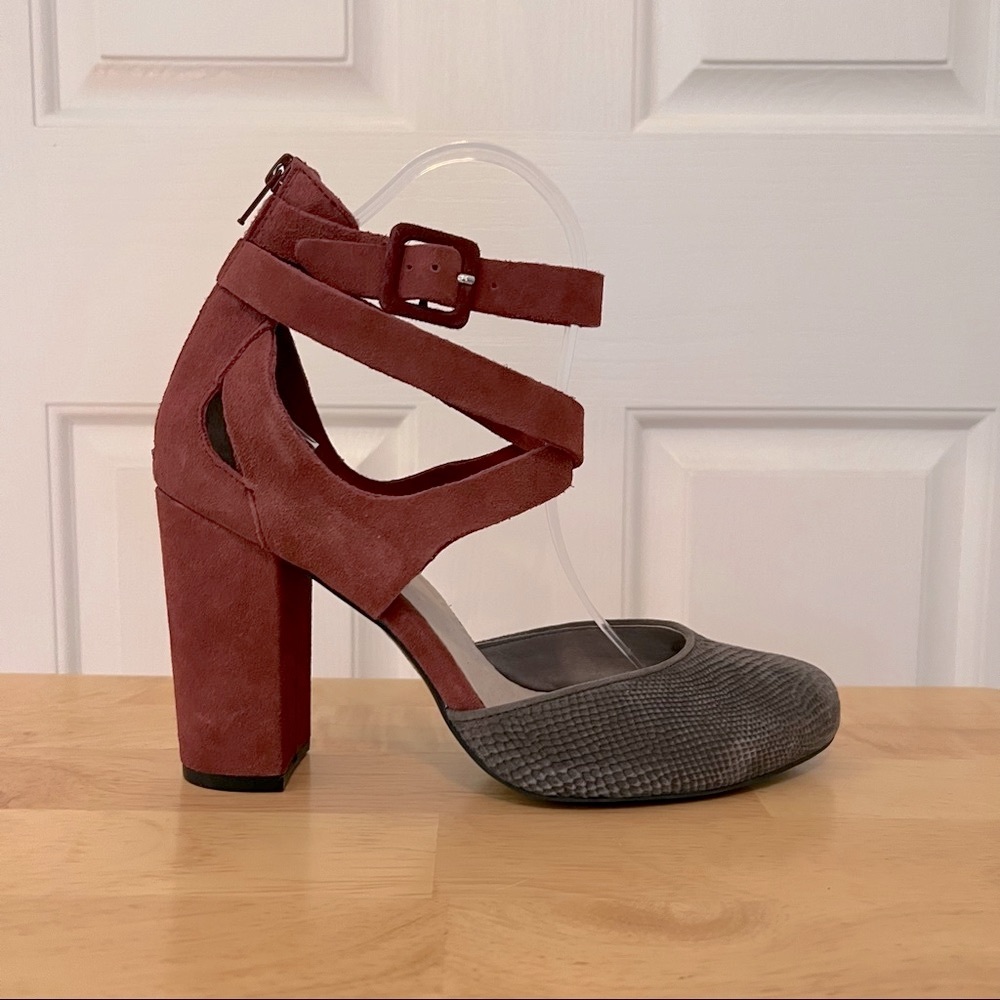 Farylrobin Tavi Faux Suede Heels Size 10 - Picture 2 of 14